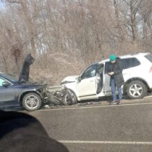 ДТП перед ГЭС со стороны Белореченска