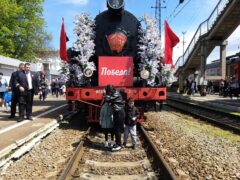 Поезд Победа прибыл в Белореченск