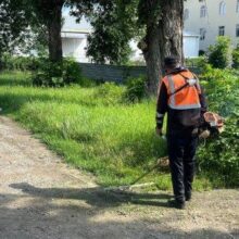 Городские службы продолжают интенсивный покос зеленых зон Белореченска