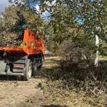 Спасатели и коммунальщики вторые сутки наводят порядок после ураганного ветра в городе