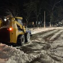 Ночью улицы большого Белореченска будут обрабатывать и расчищать от снега