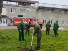 Часом ранее эколого-патриотическую акцию провели в сквере «Железнодорожников»