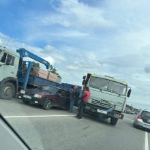 Внимание автомобилистам! Пробка на мосту Белореченска