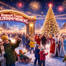Как отдыхают белореченцы в Новый год