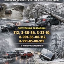 Непогода никак не уйдет! Белореченск ожидает штормовое предупреждение со 2 по 4 февраля